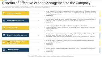 Application supplier management strategies benefits effective vendor