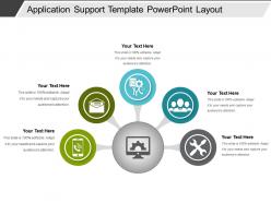 Application support template powerpoint layout