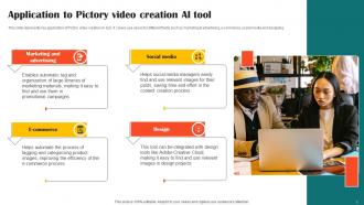 Application To Pictory Video Creation Ai Tool Impact Of Ai Tools In Industrial AI SS V