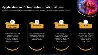 Application To Pictory Video Creation AI Tool Introduction And Use Of AI Tools AI SS