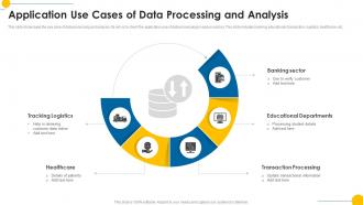Application Use Cases Of Data Processing And Analysis