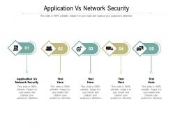 Application vs network security ppt powerpoint presentation slides background images cpb