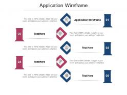 Application wireframe ppt powerpoint presentation pictures information cpb