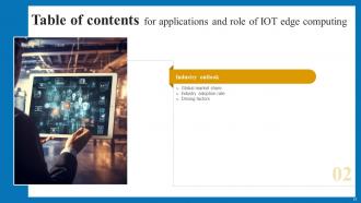 Applications And Role Of IoT Edge Computing Powerpoint Presentation Slides IoT CD V Good Visual