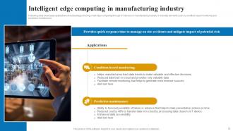 Applications And Role Of IoT Edge Computing Powerpoint Presentation Slides IoT CD V Analytical Visual