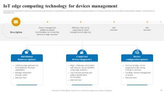 Applications And Role Of IoT Edge Computing Powerpoint Presentation Slides IoT CD V Slides Appealing