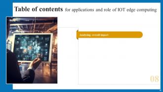Applications And Role Of IoT Edge Computing Powerpoint Presentation Slides IoT CD V Best Appealing