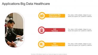 Applications Big Data Healthcare In Powerpoint And Google Slides Cpb