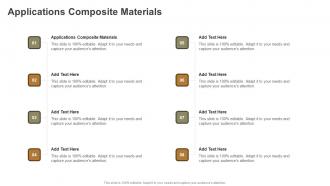 Applications Composite Materials In Powerpoint And Google Slides Cpb