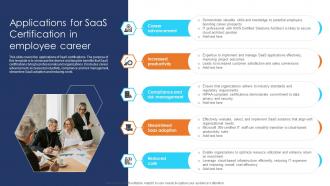 Applications For SaaS Certification In Employee Career