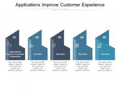 Applications improve customer experience ppt powerpoint presentation professional cpb