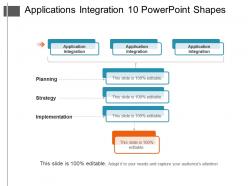 Applications integration 10 powerpoint shapes
