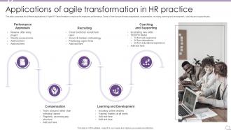 Applications Of Agile Transformation In HR Practice