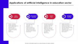 Applications Of Artificial Intelligence In Education Sector