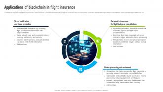 Applications Of Blockchain In Flight Innovative Insights Blockchains Journey In The Insurance BCT SS V
