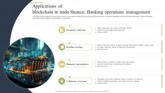 Applications Of Blockchain In Trade Finance Banking How Blockchain Is Reforming Trade BCT SS