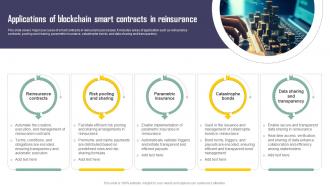 Applications Of Blockchain Smart Contracts In Reinsurance Exploring Blockchains Impact On Insurance BCT SS V