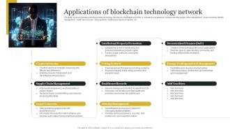 Applications Of Blockchain Technology Network Definitive Guide To Blockchain BCT SS V