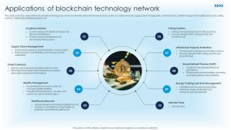 Applications Of Blockchain Technology Network Ultimate Guide For Blockchain BCT SS V