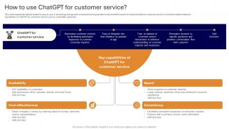 Applications Of ChatGPT In Customer How To Use ChatGPT For ChatGPT SS V