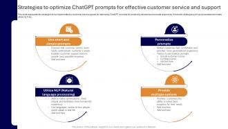 Applications Of ChatGPT In Customer Strategies To Optimize ChatGPT SS V