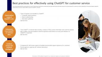 Applications Of ChatGPT In Customer Support ChatGPT CD V Downloadable Image