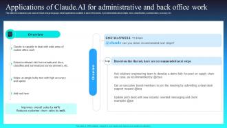 Applications Of Claude AI For Administrative Claude AI The Newest AI Chatbot To Watch AI SS V