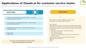 Applications Of Claude Ai For Customer Service Teams Claude Ai A More Powerful Ai SS V