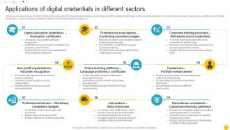 Applications Of Digital Credentials In Different Sectors Blockchain Role In Education BCT SS