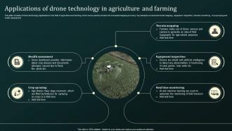 Applications Of Drone Technology In Agriculture And Farming