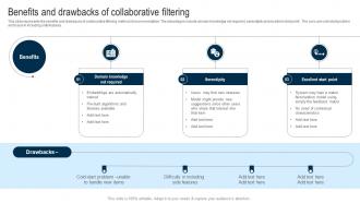 Applications Of Filtering Techniques Benefits And Drawbacks Of Collaborative Filtering
