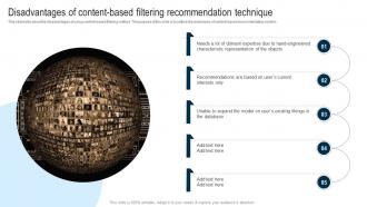 Applications Of Filtering Techniques Disadvantages Of Content Based Filtering Recommendation
