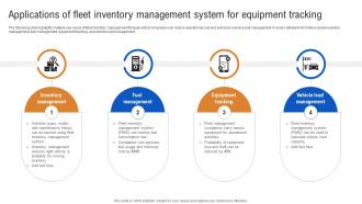 Applications Of Fleet Inventory Management System How IoT In Inventory Management Streamlining IoT SS