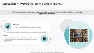 Applications Of Hyperspectral Art And Heritage Analysis Spectral Signature Analysis