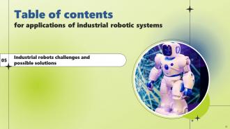 Applications Of Industrial Robotic Systems Powerpoint Presentation Slides Customizable Content Ready