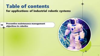 Applications Of Industrial Robotic Systems Powerpoint Presentation Slides Pre-designed Content Ready