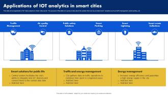 Applications Of IoT Analytics In Smart Cities Analyzing Data Generated By IoT Devices