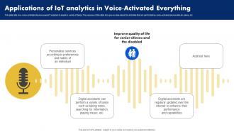 Applications Of IoT Analytics In Voice Activated Everything Analyzing Data Generated By IoT Devices