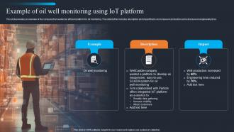Applications Of IOT Example Of Oil Well Monitoring Using IOT Platform IOT SS