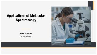 Applications Of Molecular Spectroscopy PPT Template AT