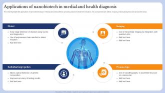 Applications Of Nanobiotech In Medial And Health Diagnosis