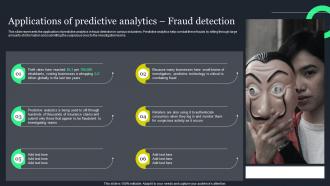 Applications Of Predictive Analytics Fraud Ppt Powerpoint Presentation Diagram Graph Charts