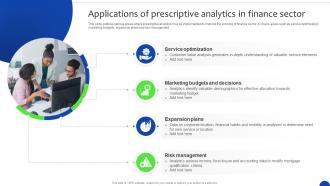 Applications Of Prescriptive In Finance Unlocking The Power Of Prescriptive Data Analytics SS