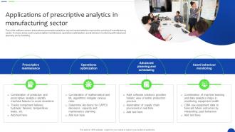 Applications Of Prescriptive In Manufacturing Unlocking The Power Of Prescriptive Data Analytics SS