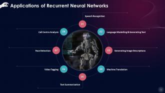 Applications Of Recurrent Neural Networks Training Ppt