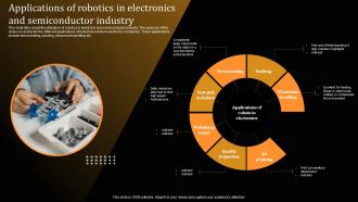 Applications Of Robotics In Electronics And Semiconductor Applications Of Industrial Robots IT