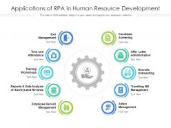 Applications of rpa in human resource development