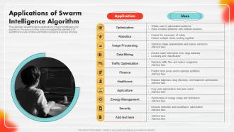Applications Of Swarm Intelligence Algorithm Soft Computing