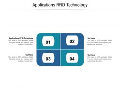 Applications rfid technology ppt powerpoint presentation inspiration slide portrait cpb