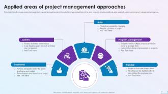 Applied Areas Of Project Management Approaches